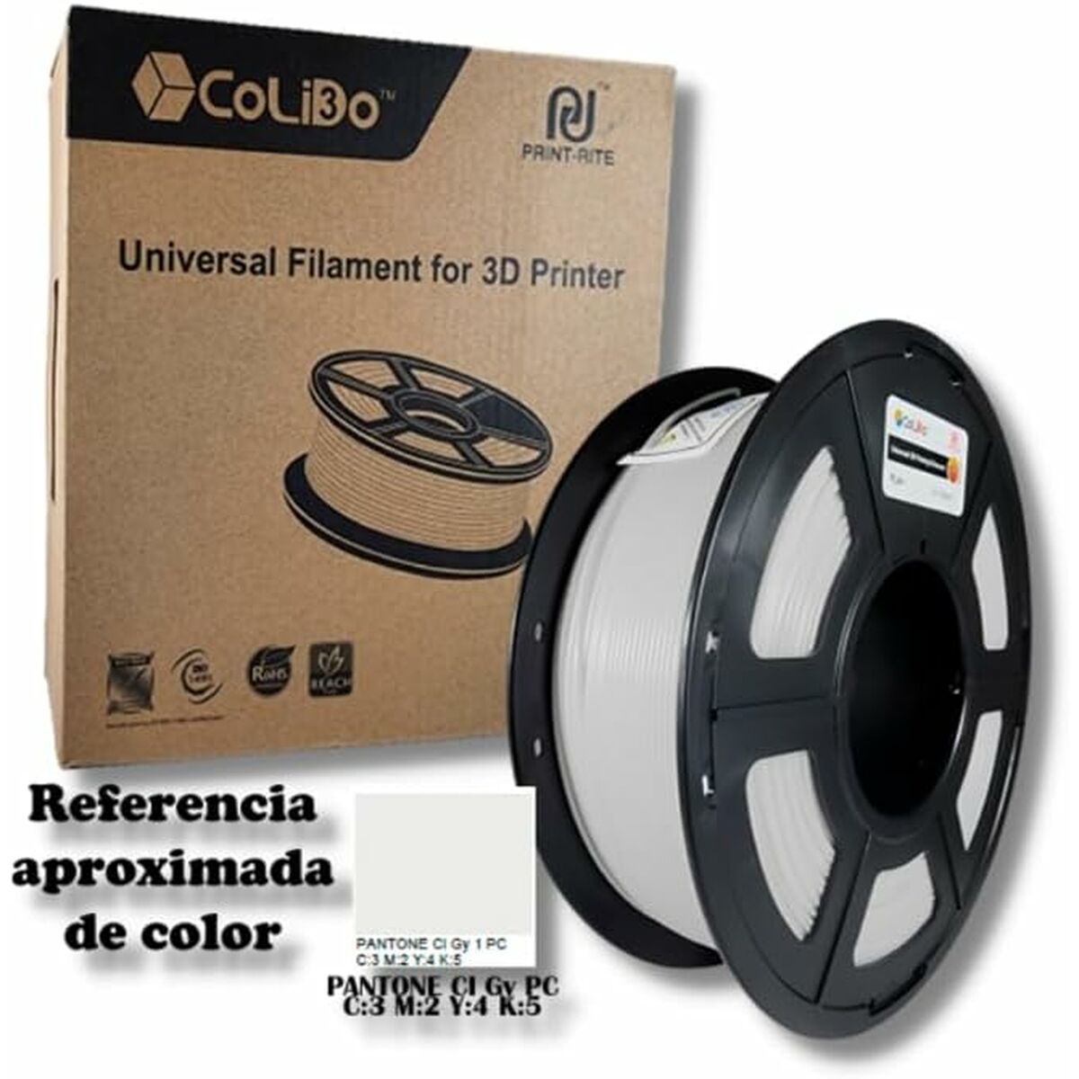 Filament Reel CoLiDo COL3D-LCD163W Hvit